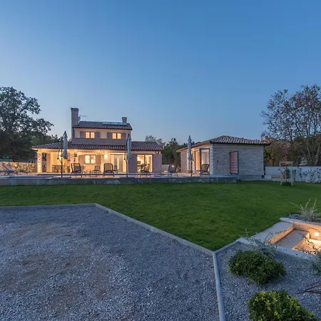 Aurelia Near Labin For 9 Persons With Heated 60 M2 Pool, Wellness & Kids Playground *