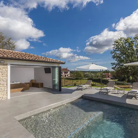 Willa Aurelia Near Labin For 9 Persons With Heated 60 M2 Pool, Wellness & Kids Playground *