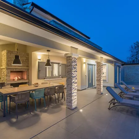 Aurelia Near Labin For 9 Persons With Heated 60 M2 Pool, Wellness & Kids Playground *