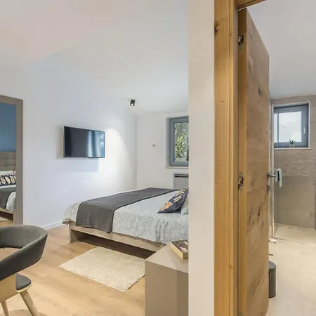 Willa Aurelia Near Labin For 9 Persons With Heated 60 M2 Pool, Wellness & Kids Playground *