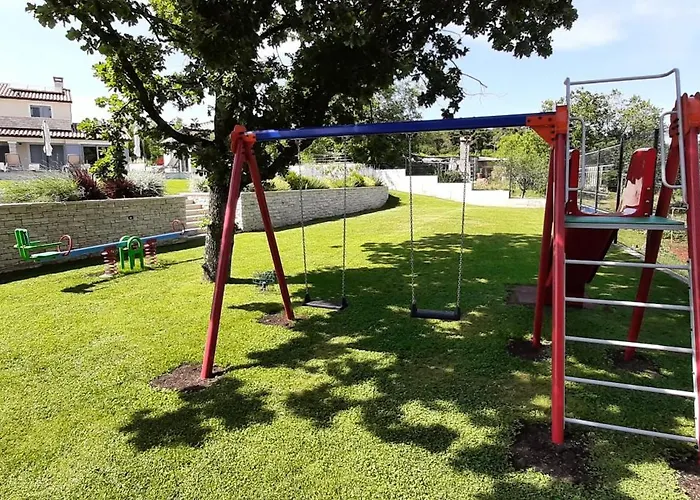 Aurelia Near Labin For 9 Persons With Heated 60 M2 Pool, Wellness & Kids Playground Vila Veligolji