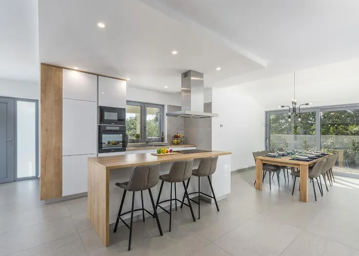 Aurelia Near Labin For 9 Persons With Heated 60 M2 Pool, Wellness & Kids Playground