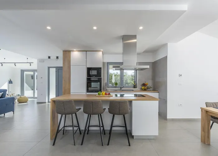 Vila Aurelia Near Labin For 9 Persons With Heated 60 M2 Pool, Wellness & Kids Playground Veligolji