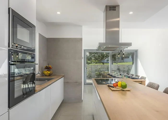 Aurelia Near Labin For 9 Persons With Heated 60 M2 Pool, Wellness & Kids Playground Vila Veligolji